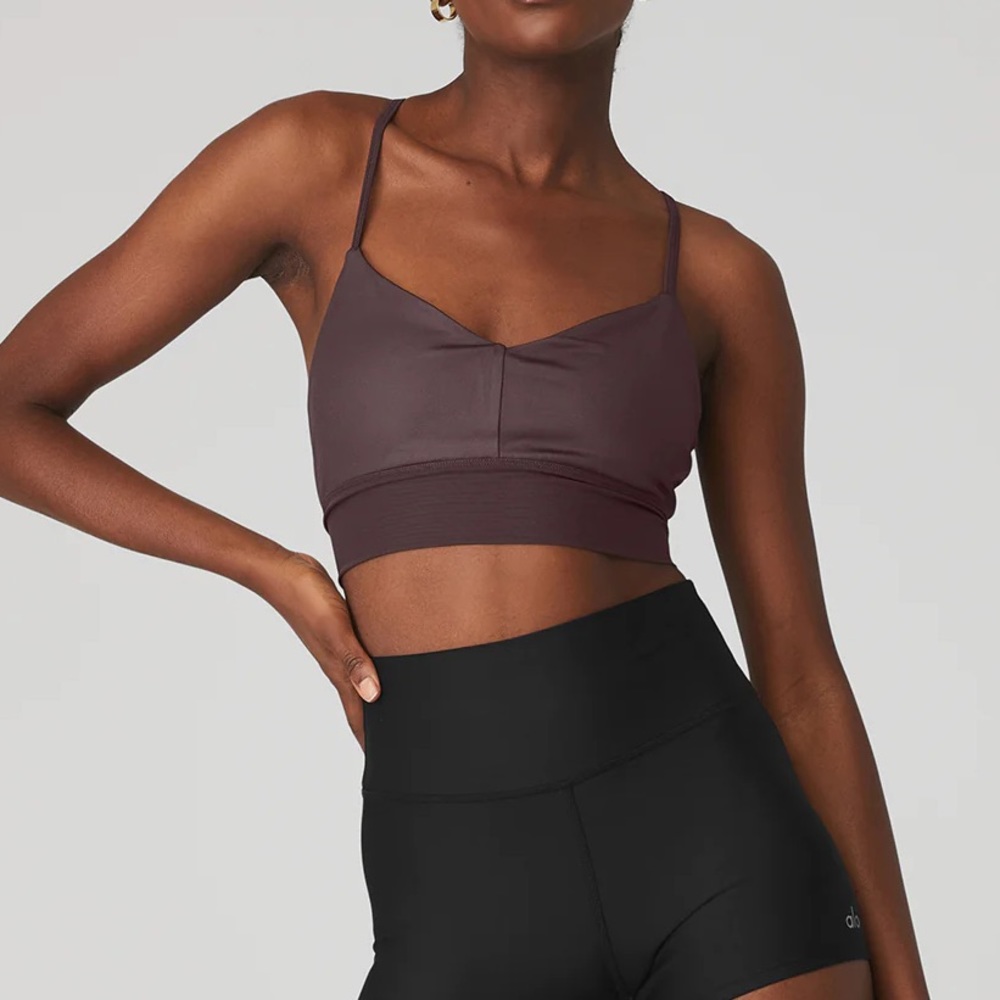 Alo Yoga Lavish Bra Raisin